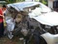 Mobil Avanza yang mengalami kecelakaan pada musim Lebaran 2007 di daerah Bawen, Semarang.